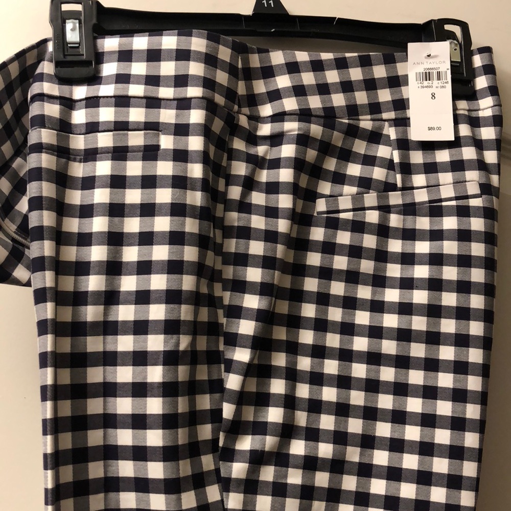 Ann Taylor buffalo check pants